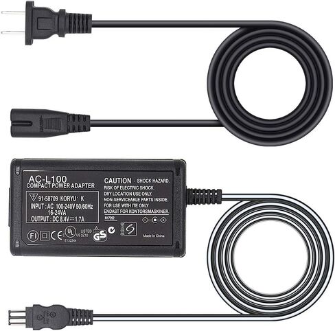AC Adapter Charger Compatible Sony Handycam DCR-TRV33 DCR-TRV210 DCR-TRV230 DCR-TRV250 DCR-TRV280 DCR-TRV260 DCR-TRV330 DCR-TRV340 DCR-TRV350 DCR-TRV460 DCR-TRV480 DCR-TRV510 TRV520 TRV530 Camcorder in Kuwait