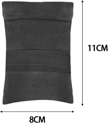 Sand Remover Bag Sand Removal Mitten Sand Brush Cleaner Sand Wipe Off Pouch Lightweight Coral Velvet Cloth Cotton Easy Carry Suitable for Surf, Gray S in Kuwait