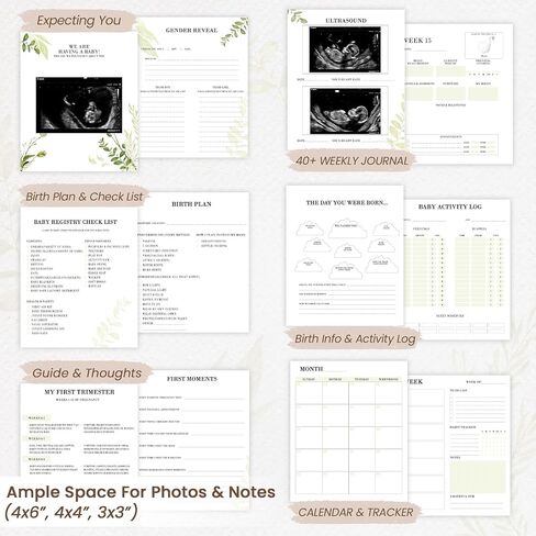 Pregnancy Journal for First Time Moms, Pregnancy Book with Keepsake Pocket | Olive Style, Gold Stamping, Trimester Log, Milestones, Photo Pages, Calendars, To-Dos, Birth Plan & Checklist, 9.5 x 8.2" in Saudi Arabia