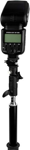 Adjustable Durable Hot Shoe Mount Adapter Flash Light Bracket Umbrella Holder for Speedlight SB910/SB900/SB800, 9.9mm Shaft, Aluminum Alloy in Kuwait