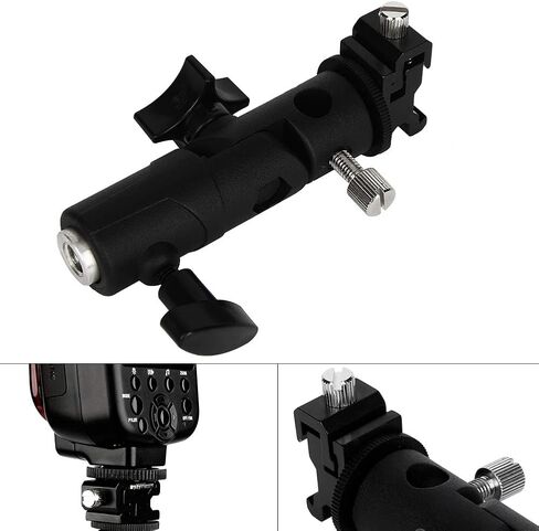 Adjustable Durable Hot Shoe Mount Adapter Flash Light Bracket Umbrella Holder for Speedlight SB910/SB900/SB800, 9.9mm Shaft, Aluminum Alloy in Kuwait