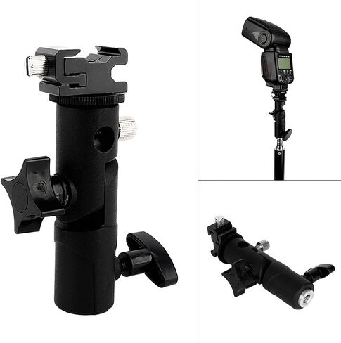 Adjustable Durable Hot Shoe Mount Adapter Flash Light Bracket Umbrella Holder for Speedlight SB910/SB900/SB800, 9.9mm Shaft, Aluminum Alloy in Kuwait