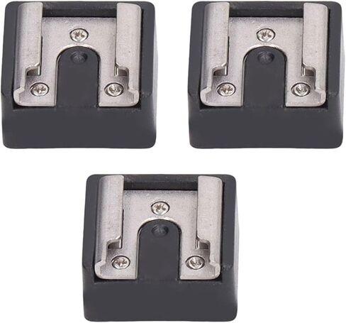 Flash Hot Shoe Mount Adapter Set of 3 Durable Metal Flash Shoe Mount for Photography Compatible with in Kuwait