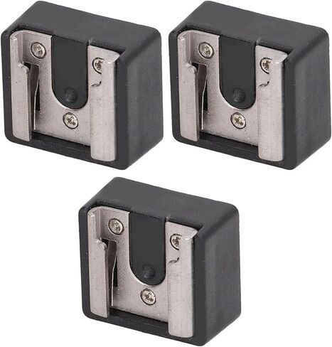 Flash Hot Shoe Mount Adapter Set of 3 Durable Metal Flash Shoe Mount for Photography Compatible with in Kuwait