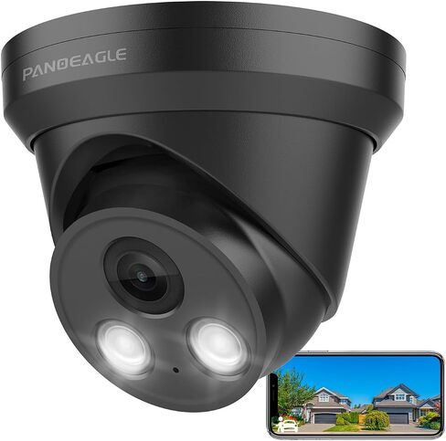 PANOEAGLE 5MP Full Color PoE IP Camera with F1.0 Large Aperture | Compatible with Hik-Vision Turret Camera ,Human/Vehicle Detection,2.8mm Lens,Built-in Mic,98ft Color Night Vision,IP67 in Saudi Arabia