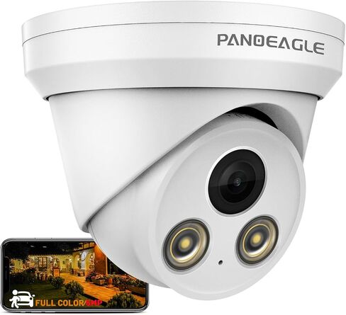 PANOEAGLE 8MP PoE IP Dome Security Camera Outdoor in Kuwait