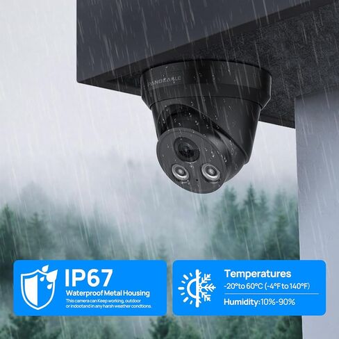 PANOEAGLE 8MP PoE IP Dome Security Camera Outdoor in Kuwait