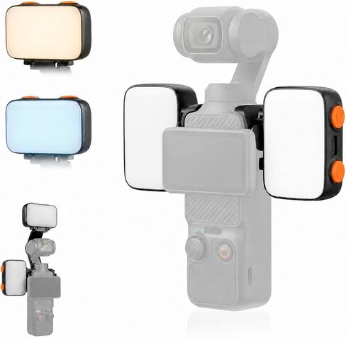 Mini LED Fill Lights for DJI Osmo Pocket 3, 2-Pack in Saudi Arabia