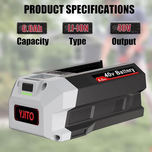 2026 New Upgraded 6.0Ah High Capacity for Skil 40V Battery | for Skil 40V PWRCore Battery BY8705-00 BY8708C-01 BY8723C-00 in Saudi Arabia