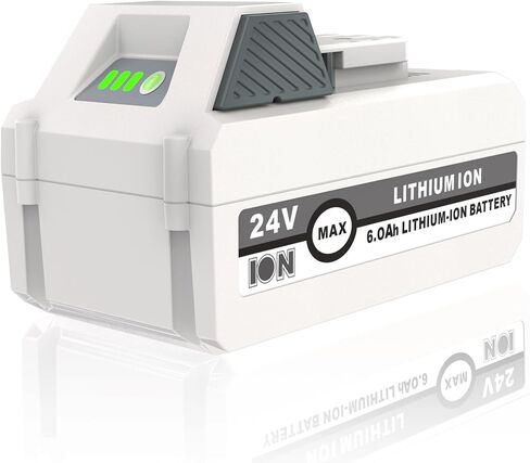 استبدال بطارية 24 فولت لجهاز Sun Joe + Snow Joe 24V 24VBAT-LTE/LTW/LTX/XR/LT | بطارية ليثيوم أيون عالية السعة 6.0 أمبير في الساعة متوافقة مع جميع أجهزة Sun Joe + Snow Joe iON+ منفاخ الثلج اللاسلكي، 24BAT-LTE/LTW/LTX/XR/LT in Kuwait