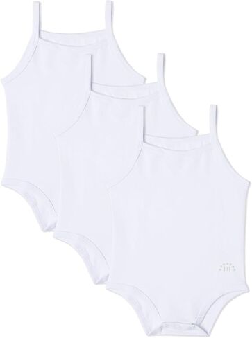 MiniMoi 3 Pair Pack Unisex Baby and Toddler Combed Cotton Rich Bodysuits in Kuwait
