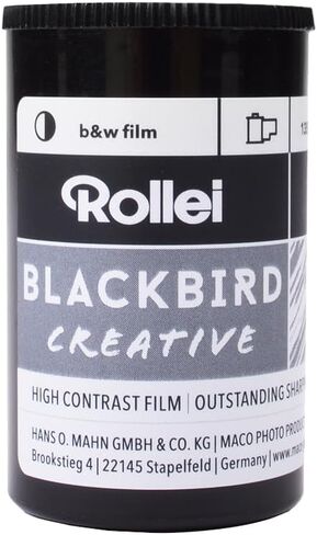 Rollei Blackbird Schwarz-Weiß-Negativfilm | 35 mm | 36 Aufnahmen | ISO 64 in Kuwait