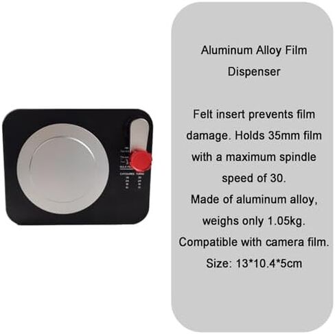 35mm Film Dispenser,Camera Film Dispenser,AP Film Dispenser,with Locking Cover & Film Rewind Handle, Stores 30 Turns in Saudi Arabia