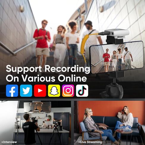 7RYMS iRay DW40 4-Channel Wireless Lavalier Microphone for iPhone, Android | AI Denoise, 656ft Range, 12.5H Working, 48kHz/24bit Wireless Laple Mic for DSLR Camera, Video Recording Podcast Live-Stream in Saudi Arabia