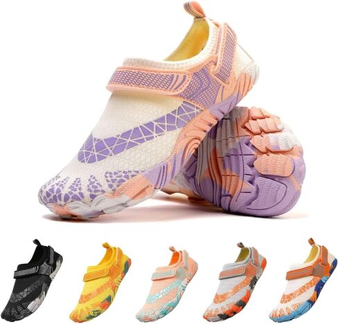 Barefoot Water Shoes for Women Men Parent-Child Quick Dry Stream Shoes Wide Toe Box Non-Slip Amphibious Hiking Shoes in Kuwait