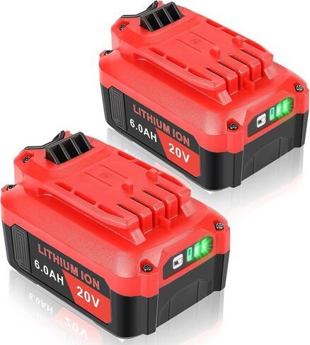 Upgraded 2-Packs Replacing 6.0 Ah Battery Compatible for Craftsman 20v Battery Compatible with Craftsman CMCB204, CMCB204, CMCB206, CMCB202, CMCB201 20V Cordless Power Tools High Performance in Saudi Arabia