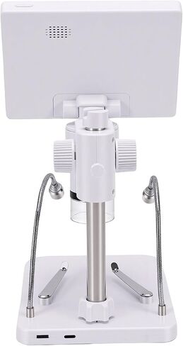 Diydeg Coinn Microscope, 1000X Digital Microscope with 8 Adjustable LED Lights and 5 Inch 1080P HD Screen, Rechargeable coinn Magnifier for Collectors, Jewelers and Students in Kuwait