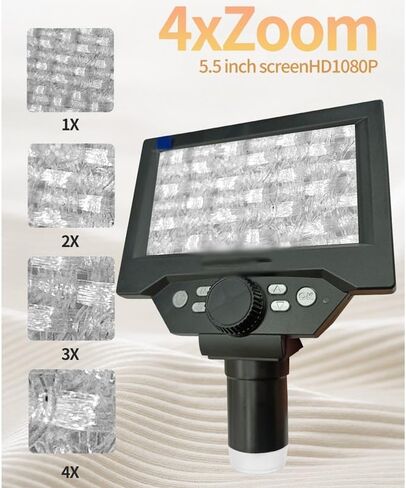 مجهر رقمي LCD 1000X 1080P مع حامل لحام in Kuwait
