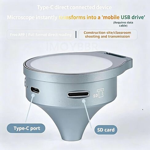 Digital Coin Magnifier Handheld Inspection Microscope with 7X 11x 15x Optical Zoom LCD Display White Uv Light Photo Video Capture for Material Analysis and Collectible Inspection in Saudi Arabia