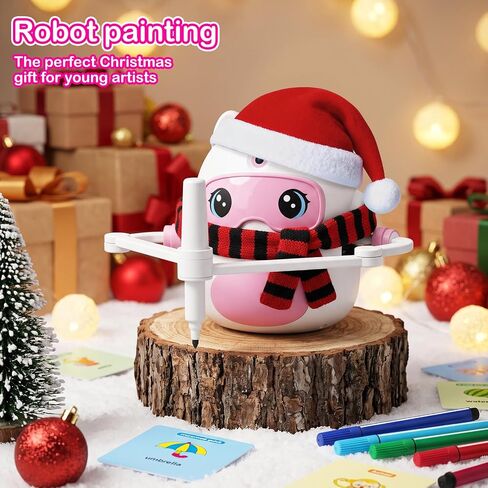 Unicorn Drawing Robot for Kids with150 Educational Cards, Smart Learning Toys Voice Interactive Partner Montessori Painting Toy for Girls Ages 3-8 in Saudi Arabia