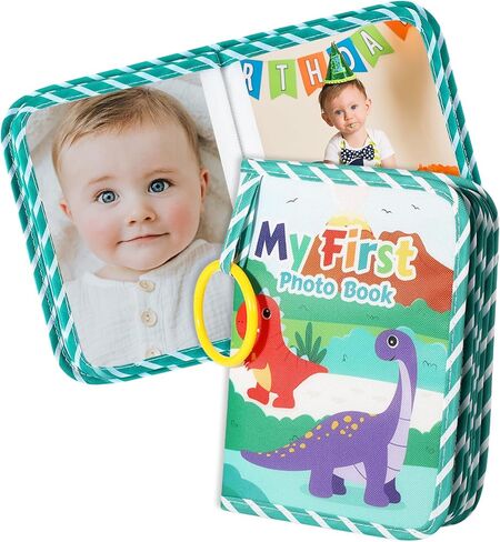My First Baby Photo Album – Soft Cloth Memory Book for 17 Photos 5.5" x 7", Newborn & Toddler First Year Keepsake Gift in Saudi Arabia