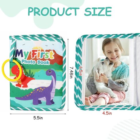 My First Baby Photo Album – Soft Cloth Memory Book for 17 Photos 5.5" x 7", Newborn & Toddler First Year Keepsake Gift in Saudi Arabia