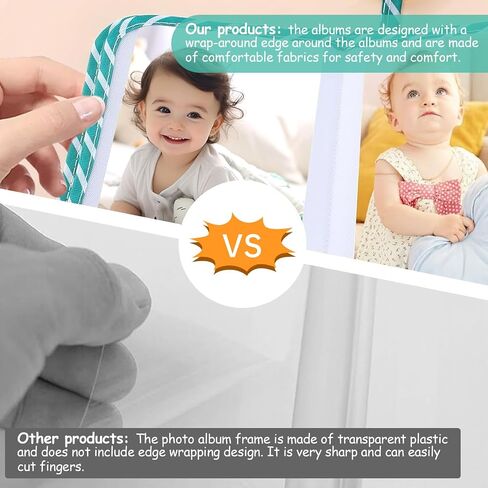 My First Baby Photo Album – Soft Cloth Memory Book for 17 Photos 5.5" x 7", Newborn & Toddler First Year Keepsake Gift in Saudi Arabia