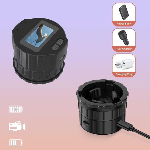 64GB Telescope Camera Digital Eyepiece: 2K Video Recording, WiFi Telescope Microscope Accessory, 25-50mm Eyepiece Adapter, Screen Support, App Control, Perfect for Astrophotography, Birds Watching in Kuwait