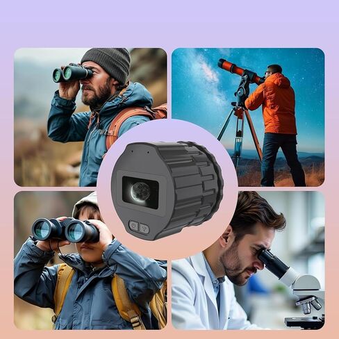64GB Telescope Camera Digital Eyepiece: 2K Video Recording, WiFi Telescope Microscope Accessory, 25-50mm Eyepiece Adapter, Screen Support, App Control, Perfect for Astrophotography, Birds Watching in Kuwait