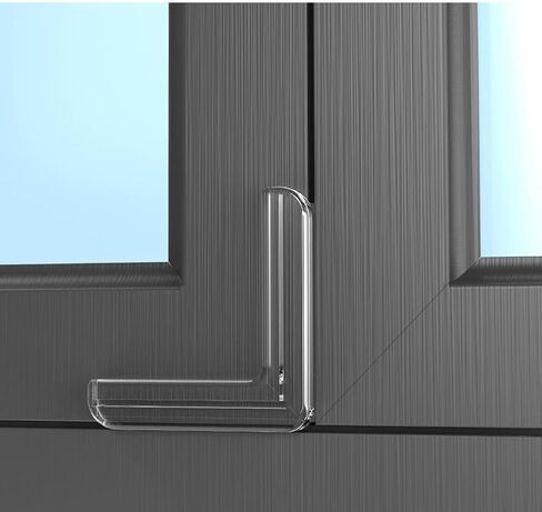 Clear PVC Corner Guards,L-Shaped Protective Bumpers for Tables,Transparent Windows,Doors Rubber Corners for Sharp Corners Transparent Anti-Collision Protectors(8 PCS) in Kuwait