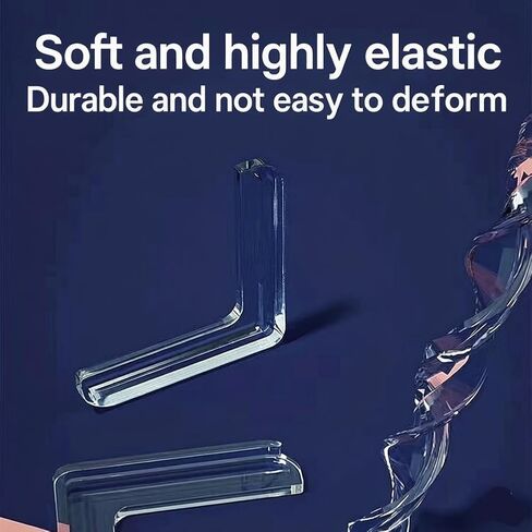 Clear PVC Corner Guards,L-Shaped Protective Bumpers for Tables,Transparent Windows,Doors Rubber Corners for Sharp Corners Transparent Anti-Collision Protectors(8 PCS) in Kuwait