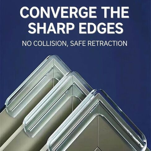 Clear PVC Corner Guards,L-Shaped Protective Bumpers for Tables,Transparent Windows,Doors Rubber Corners for Sharp Corners Transparent Anti-Collision Protectors(8 PCS) in Kuwait