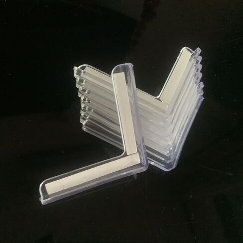 Clear PVC Corner Guards,L-Shaped Protective Bumpers for Tables,Transparent Windows,Doors Rubber Corners for Sharp Corners Transparent Anti-Collision Protectors(8 PCS) in Kuwait