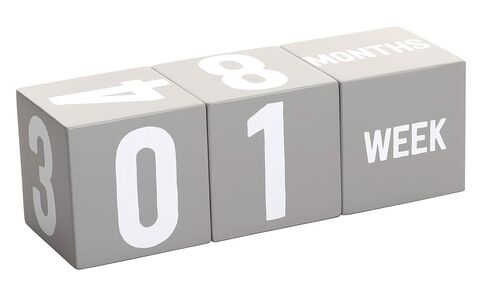Kate & Milo First Moments Wooden Baby Milestone Blocks | Includes 3 Wooden Age Blocks, Numbers 0-9, Weeks, Months and Years, Pregnancy and Baby Milestone Photo Props in Saudi Arabia