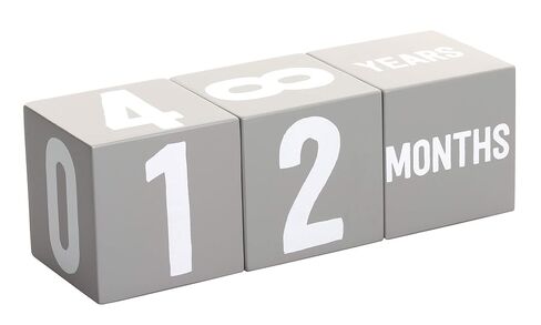 Kate & Milo First Moments Wooden Baby Milestone Blocks | Includes 3 Wooden Age Blocks, Numbers 0-9, Weeks, Months and Years, Pregnancy and Baby Milestone Photo Props in Saudi Arabia