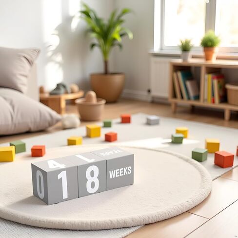 Kate & Milo First Moments Wooden Baby Milestone Blocks | Includes 3 Wooden Age Blocks, Numbers 0-9, Weeks, Months and Years, Pregnancy and Baby Milestone Photo Props in Saudi Arabia