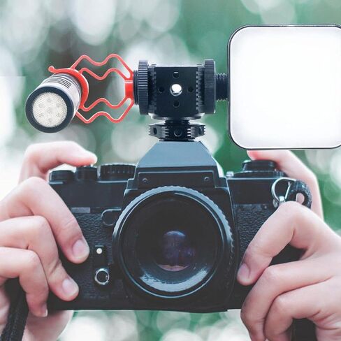 Triple Cold Shoe Mount Travel Camera Cage Mounting Flash Sturdy in Saudi Arabia