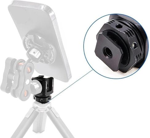 Triple Cold Shoe Mount Travel Camera Cage Mounting Flash Sturdy in Saudi Arabia