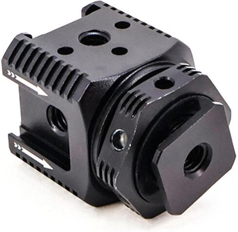 Triple Cold Shoe Mount Travel Camera Cage Mounting Flash Sturdy in Saudi Arabia