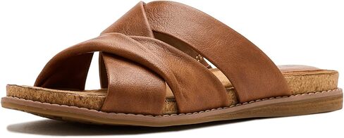 EuroSoft Women's Eirene Slide Sandal, Luggage, 7.5 in Saudi Arabia