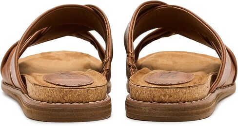 EuroSoft Women's Eirene Slide Sandal, Luggage, 7.5 in Saudi Arabia