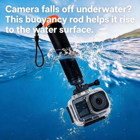 Diving Kit for DJI osmo Action 6, 60M/196FT Waterproof Housing + Buoyancy Handle + Anti-Fog Inserts for Underwater Shooting DJI Action 6 Protective Accessories in Kuwait
