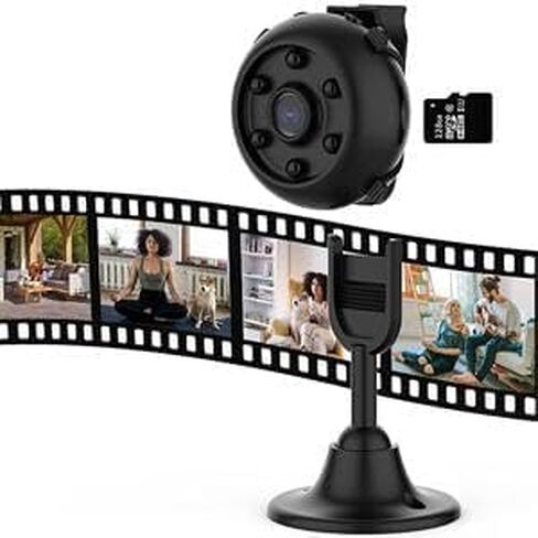 1080P Full HD Mini Spy Camera,Hidden Cameras WiFi, Wireless Small Nany Cam with Motion Detection for Home Indoor Security/Outdoor/Office/Pet in Kuwait