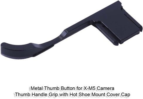 Metal Thumb Button Compatible with Fujifilm Fuji X-M5 Camera, Thumb Handle Thumb Grip with Hot Shoe Mount Cover Cap, Finger Handle, Thumb Grip Extension in Kuwait