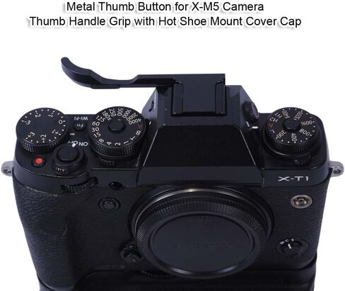 Metal Thumb Button Compatible with Fujifilm Fuji X-M5 Camera, Thumb Handle Thumb Grip with Hot Shoe Mount Cover Cap, Finger Handle, Thumb Grip Extension in Kuwait