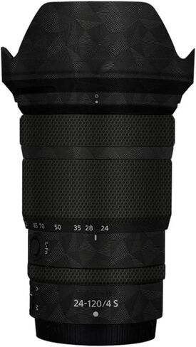غلاف حماية Meibentang لعدسة Nikon Z 24-120 f/4S - مادة 3M، لمسة نهائية فضية غير لامعة، ملصق كامل للجسم (أسود غير لامع) in Kuwait