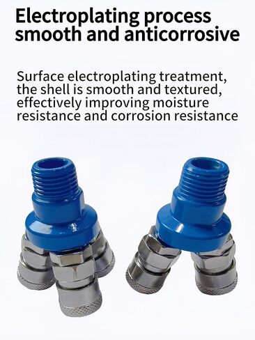 2 قطعة 1/2 "2 طريقة ذكر + 1/2" 3 طريقة ذكر مستديرة سريعة الاتصال خرطوم الهواء الفاصل مقرنة كتلة متعددة in Kuwait
