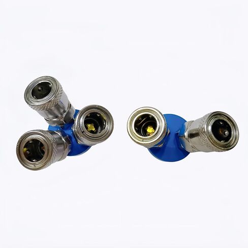 2 قطعة 1/2 "2 طريقة ذكر + 1/2" 3 طريقة ذكر مستديرة سريعة الاتصال خرطوم الهواء الفاصل مقرنة كتلة متعددة in Kuwait