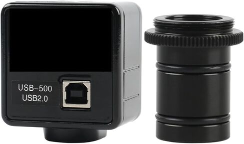 Microscope Camera, 5MP Cmos USB Microscope Camera Digital Electronic Eyepiece Free Driver High Resolution Speed Industrial in Saudi Arabia