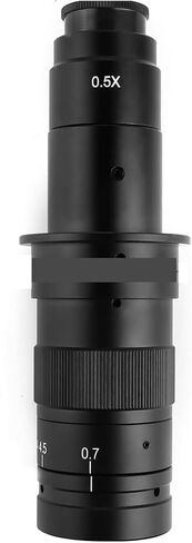 Microscope Camera, 1-180 Magnification Adjustable 180x Monocular Zoom C Mount Industry Video Microscope Lens ForUSB Camera Clear Image in Saudi Arabia